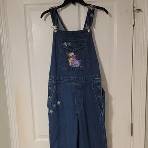 Vintage Disney winter Winnie the Pooh Denim Overalls